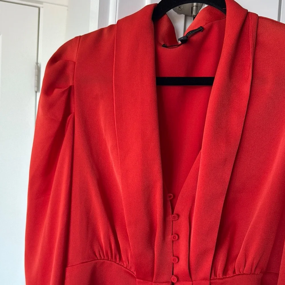 BCBGMaxAzria Vibrant Red Blazer - Picture 3 of 7